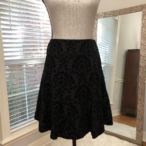 J. McLaughlin Flocking 8 Panel Fit & Flare Skirt